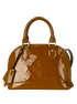 Alma BB, &pound;995, Handbags, Brown, Patent Leather, Front view